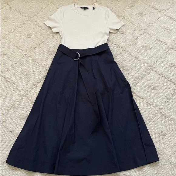 New Veronica Beard Facia Mixed Media Dress - Picture 4 of 6